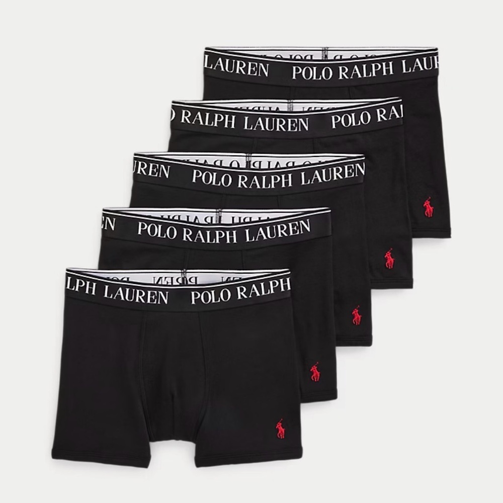 Stretch Cotton Jersey Boxer Brief 5-Pack Boys L (14-16)